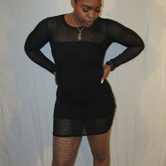 Out and about mesh sparkle dress - Picture 3 of 3